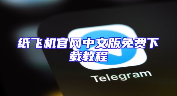 纸飞机官网中文版免费下载教程