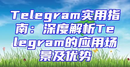 Telegram实用指南：深度解析Telegram的应用场景及优势