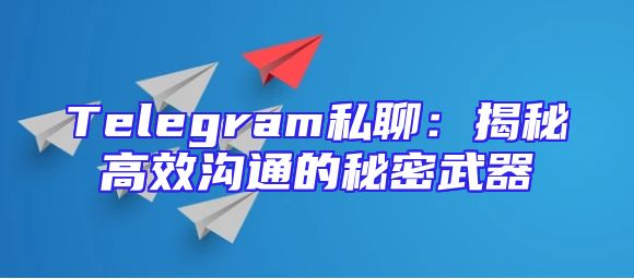 Telegram私聊：揭秘高效沟通的秘密武器