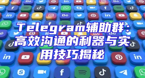 Telegram辅助群：高效沟通的利器与实用技巧揭秘