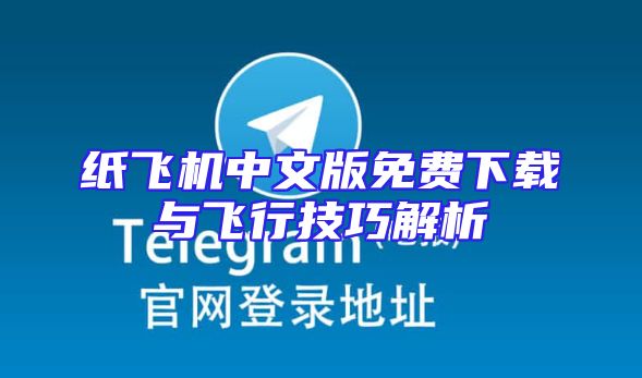 纸飞机中文版免费下载与飞行技巧解析