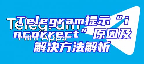 Telegram提示“incorrect”原因及解决方法解析