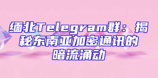 缅北Telegram群：揭秘东南亚加密通讯的暗流涌动