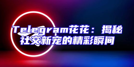 Telegram花花：揭秘社交新宠的精彩瞬间
