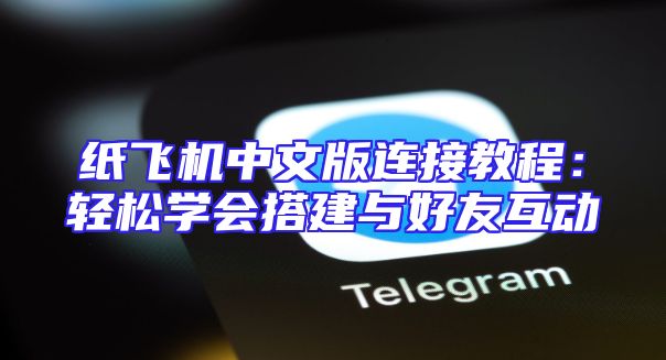纸飞机中文版连接教程：轻松学会搭建与好友互动