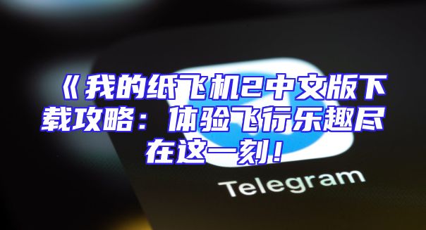 《我的纸飞机2中文版下载攻略：体验飞行乐趣尽在这一刻！