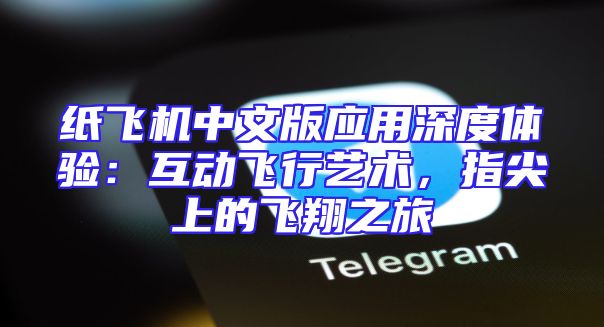 纸飞机中文版应用深度体验：互动飞行艺术，指尖上的飞翔之旅