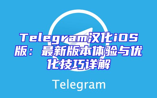 Telegram汉化iOS版：最新版本体验与优化技巧详解
