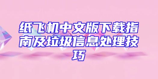 纸飞机中文版下载指南及垃圾信息处理技巧