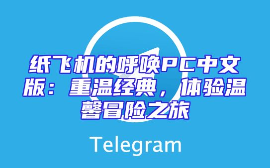 纸飞机的呼唤PC中文版：重温经典，体验温馨冒险之旅