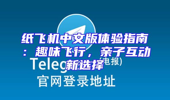 纸飞机中文版体验指南：趣味飞行，亲子互动新选择