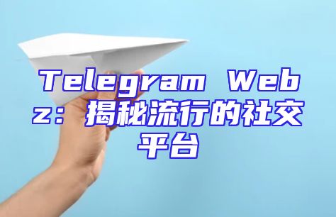 Telegram Webz：揭秘流行的社交平台