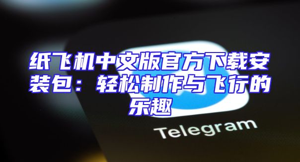 纸飞机中文版官方下载安装包：轻松制作与飞行的乐趣