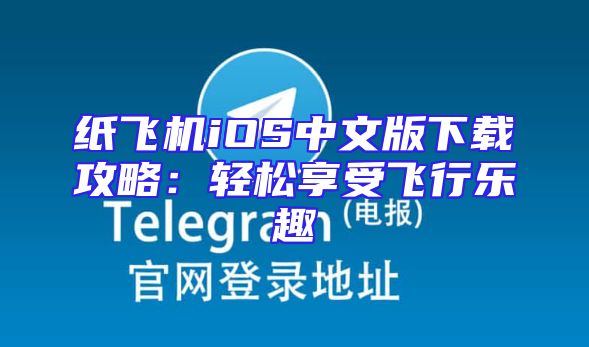 纸飞机iOS中文版下载攻略：轻松享受飞行乐趣