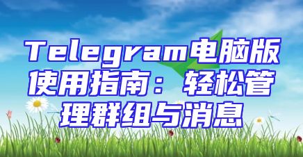 Telegram电脑版使用指南：轻松管理群组与消息
