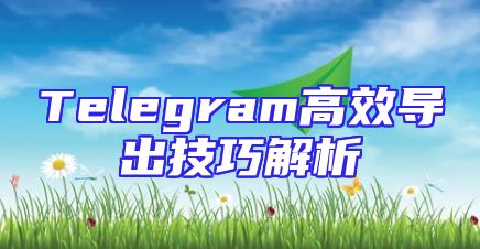 Telegram高效导出技巧解析