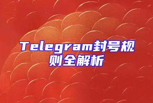 Telegram封号规则全解析