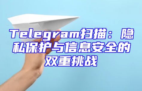 Telegram扫描：隐私保护与信息安全的双重挑战