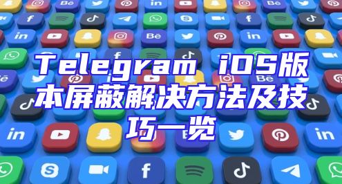 Telegram iOS版本屏蔽解决方法及技巧一览