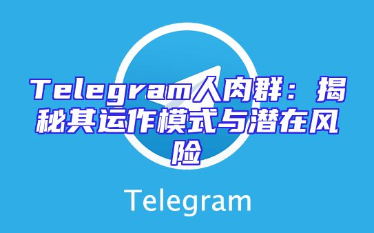 Telegram人肉群：揭秘其运作模式与潜在风险