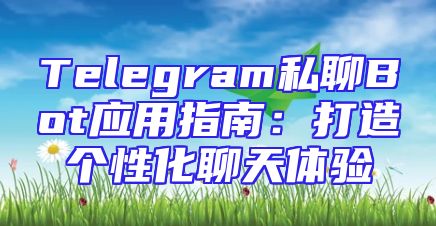 Telegram私聊Bot应用指南：打造个性化聊天体验