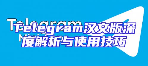 Telegram汉文版深度解析与使用技巧