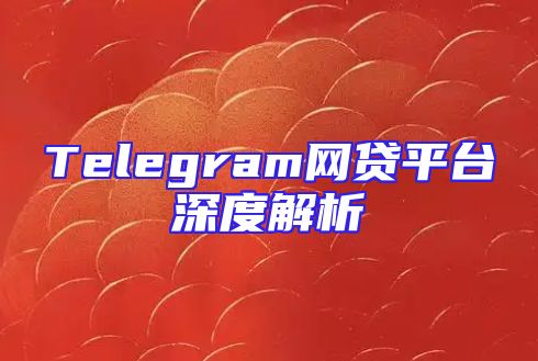 Telegram网贷平台深度解析