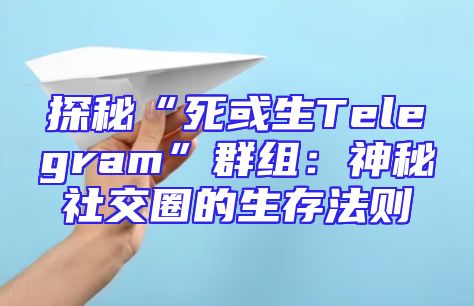 探秘“死或生Telegram”群组：神秘社交圈的生存法则