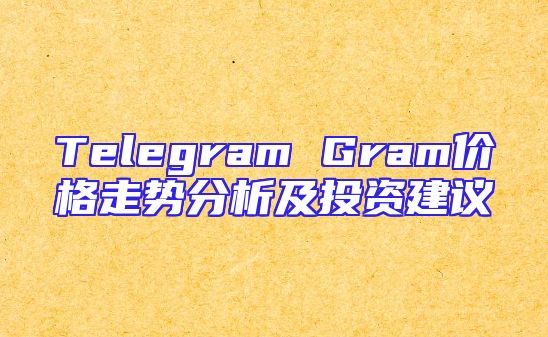 Telegram Gram价格走势分析及投资建议