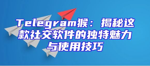 Telegram猴：揭秘这款社交软件的独特魅力与使用技巧