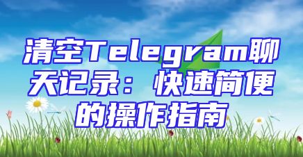 清空Telegram聊天记录：快速简便的操作指南