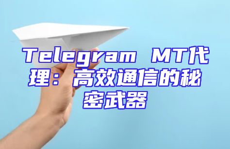 Telegram MT代理：高效通信的秘密武器