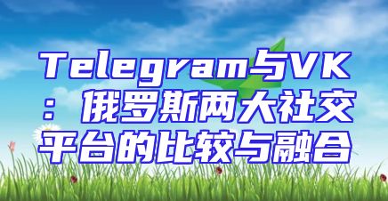 Telegram与VK：俄罗斯两大社交平台的比较与融合