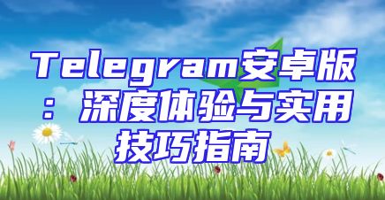 Telegram安卓版：深度体验与实用技巧指南