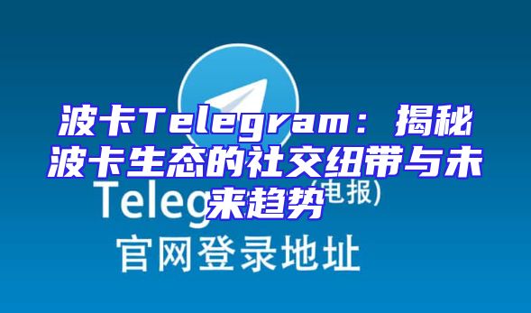 波卡Telegram：揭秘波卡生态的社交纽带与未来趋势