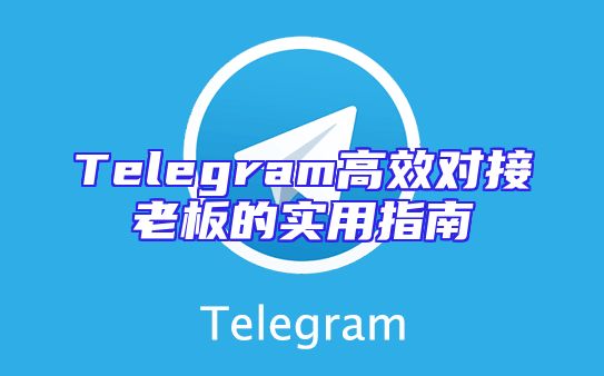 Telegram高效对接老板的实用指南