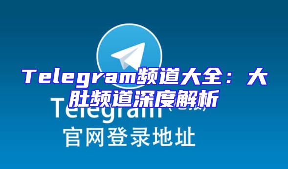 Telegram频道大全：大肚频道深度解析