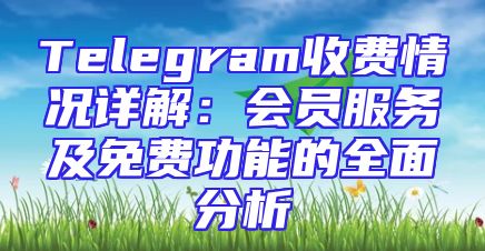 Telegram收费情况详解：会员服务及免费功能的全面分析