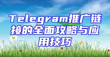 Telegram推广链接的全面攻略与应用技巧
