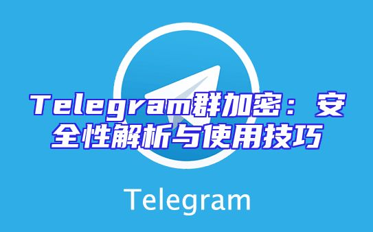 Telegram群加密：安全性解析与使用技巧
