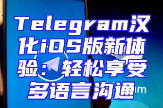 Telegram汉化iOS版新体验：轻松享受多语言沟通