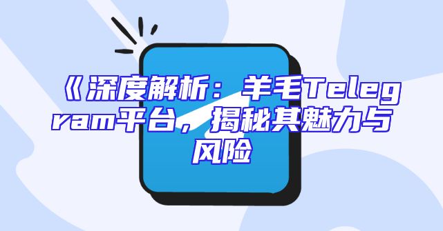 《深度解析：羊毛Telegram平台，揭秘其魅力与风险