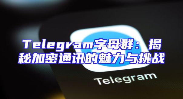 Telegram字母群：揭秘加密通讯的魅力与挑战