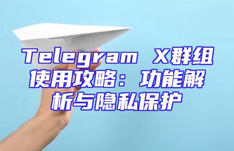 Telegram X群组使用攻略：功能解析与隐私保护
