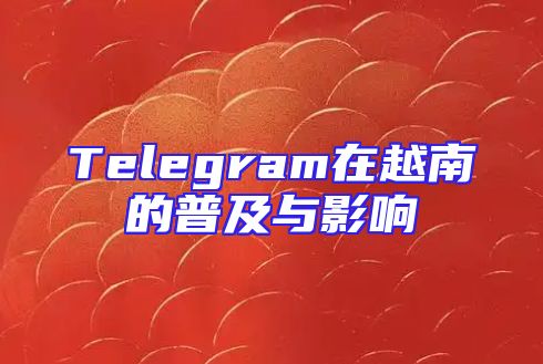 Telegram在越南的普及与影响