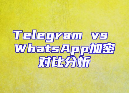 Telegram vs WhatsApp加密对比分析